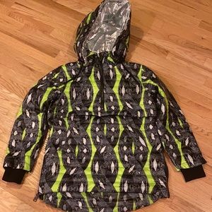 1/2 Zip Pullover Ski Jacket w/ Detachable Hood